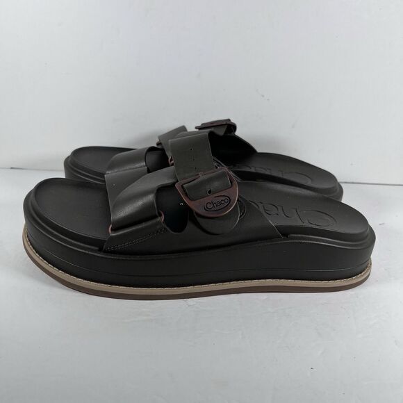 Chaco Townes Olive Green Buckle Strap Sandals Women's Size 9 - Picture 3 of 8